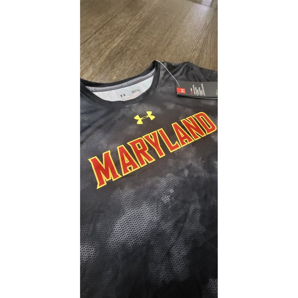 NWT Under Armour Maryland Terrapins Women's Jorgensen Short Sleeve Shirt Sz. S